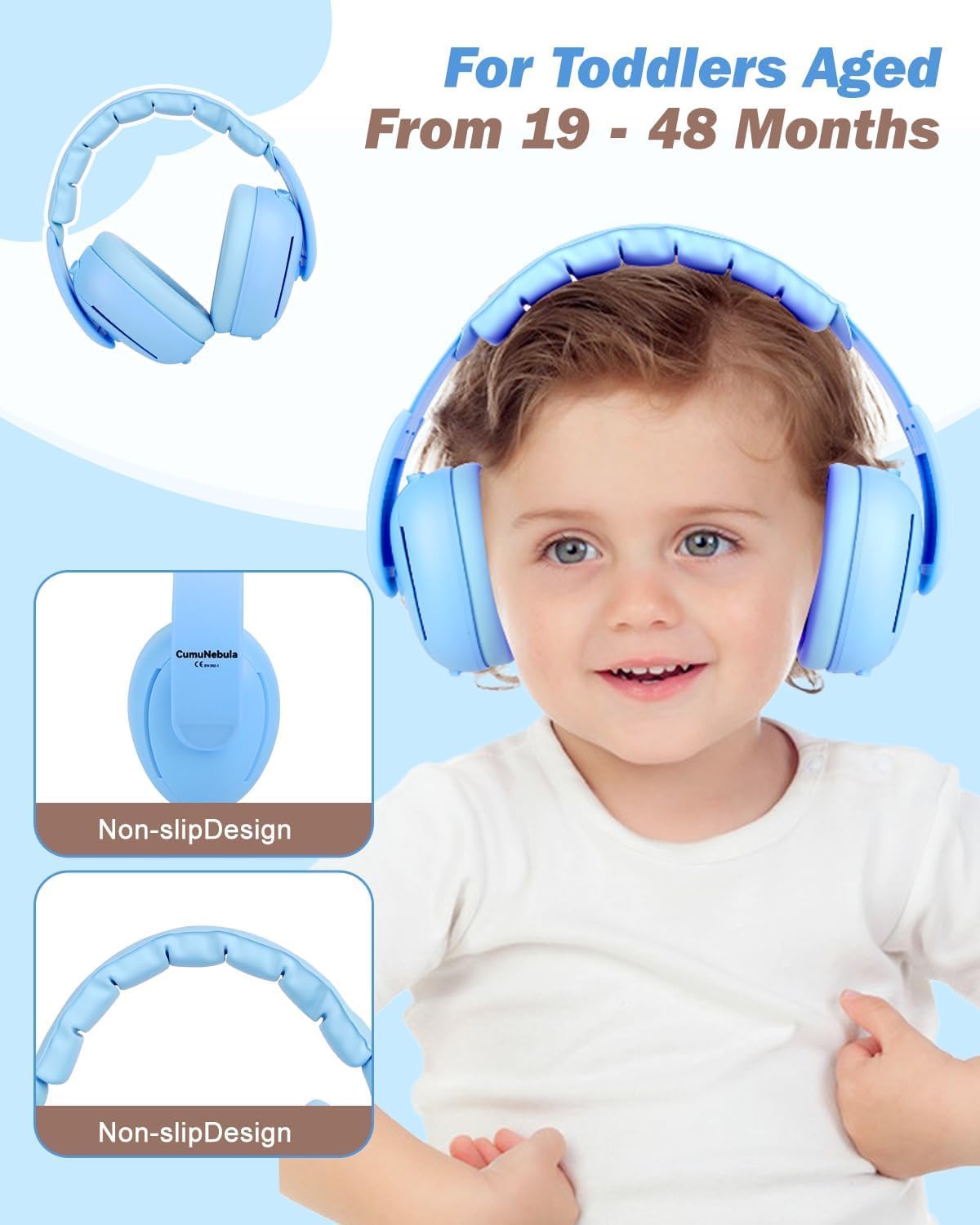 Detalle de Baby Ear Defender noise reduction earmuffs for 36 months