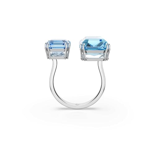 Detalle 2 de Swarovski Millenia anillo abierto azul, talla octogonal 💍