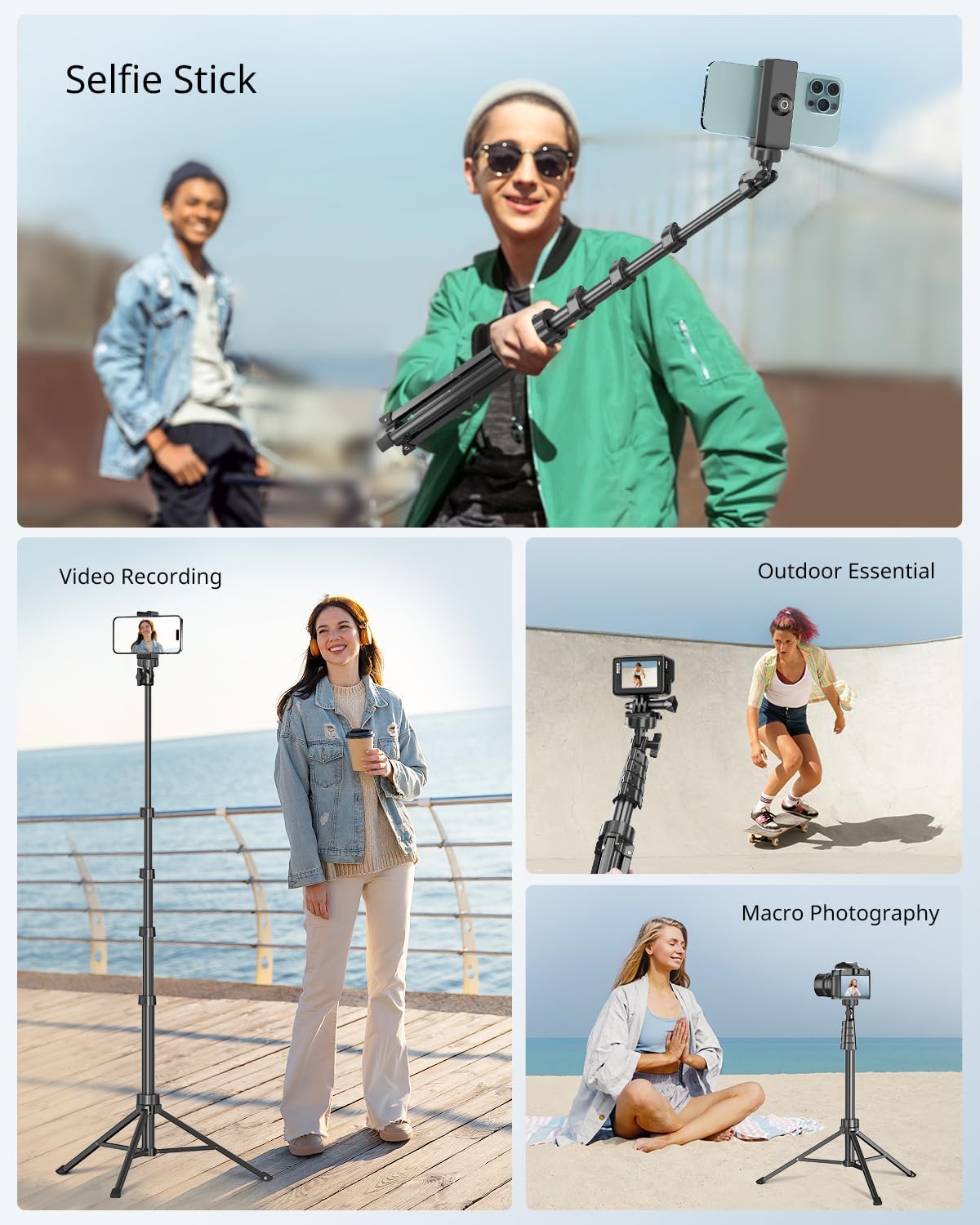 Detalle 2 de SENSYNE 62-inch Phone Tripod