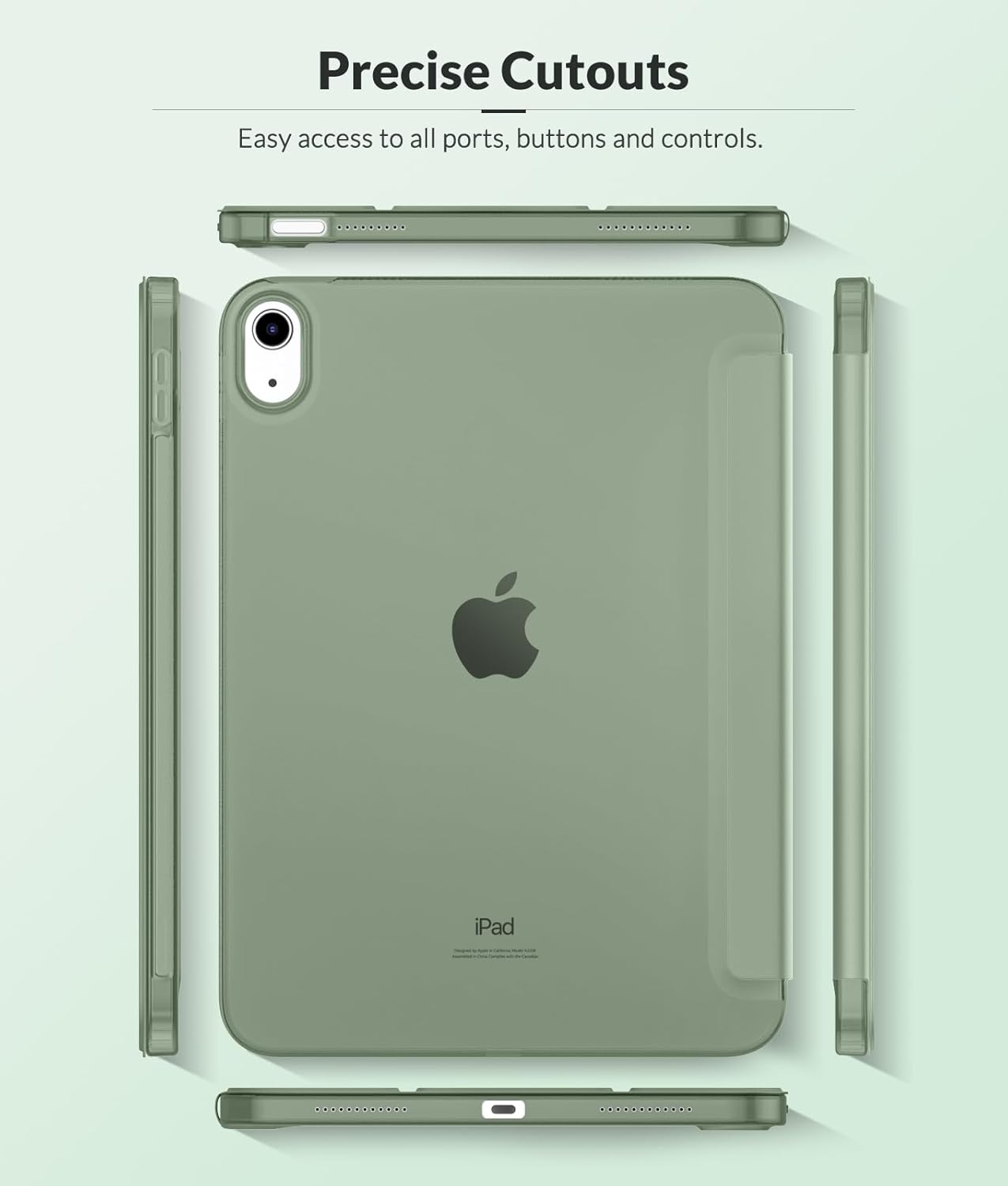 Thumbnail 5 de MoKo Case for New iPad (A16) 11th Gen 2025 / 10th Gen 2022 — Sage Green