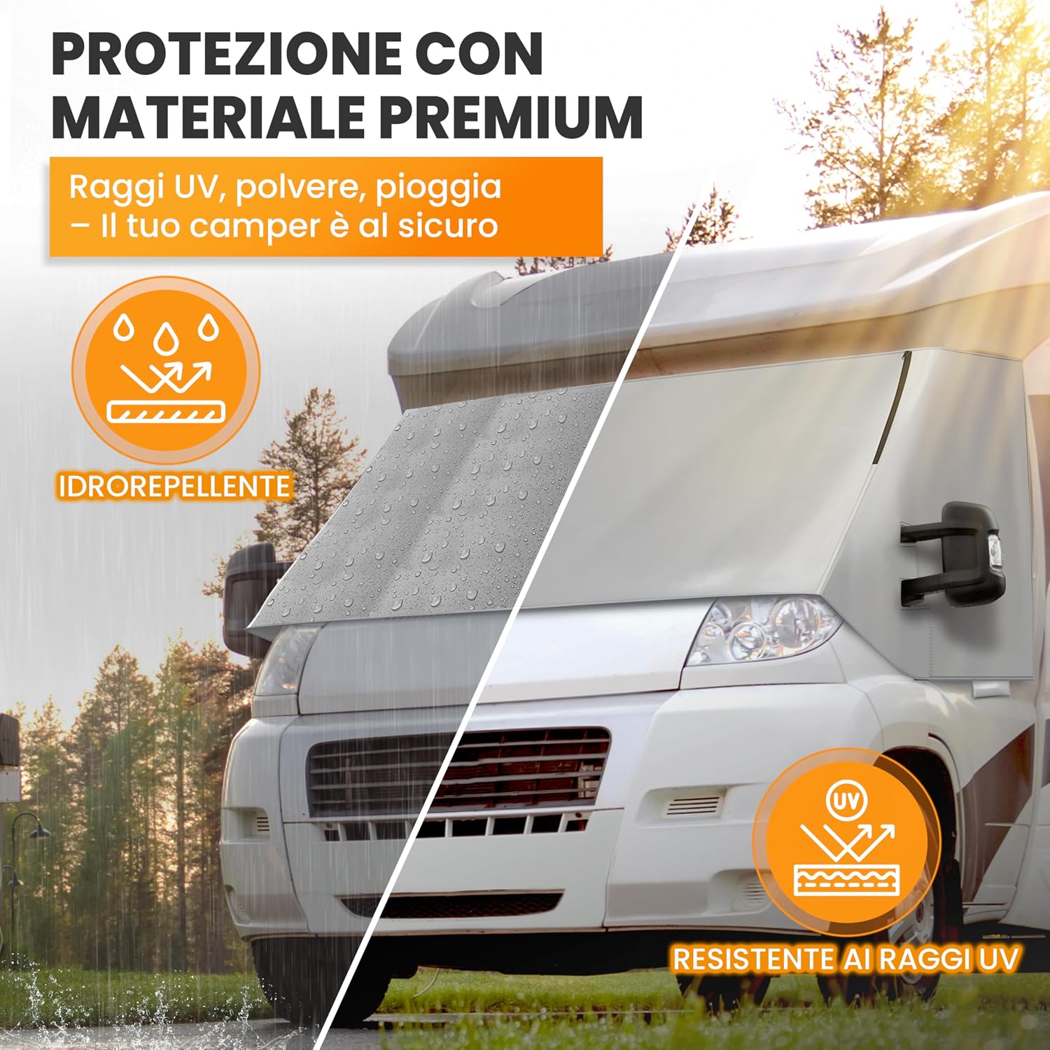 NATURIZ Copriparabrezza Ducato: tappetino termico esterno per veicoli 2006-2025