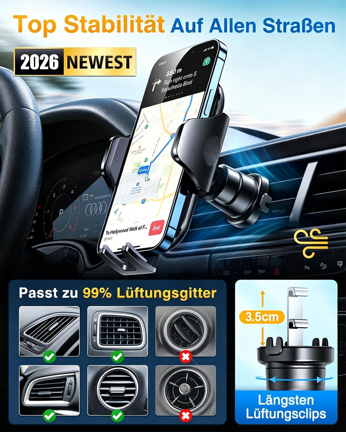 Thumbnail 5 de VANMASS 2026 Militärische Handyhalterung Auto