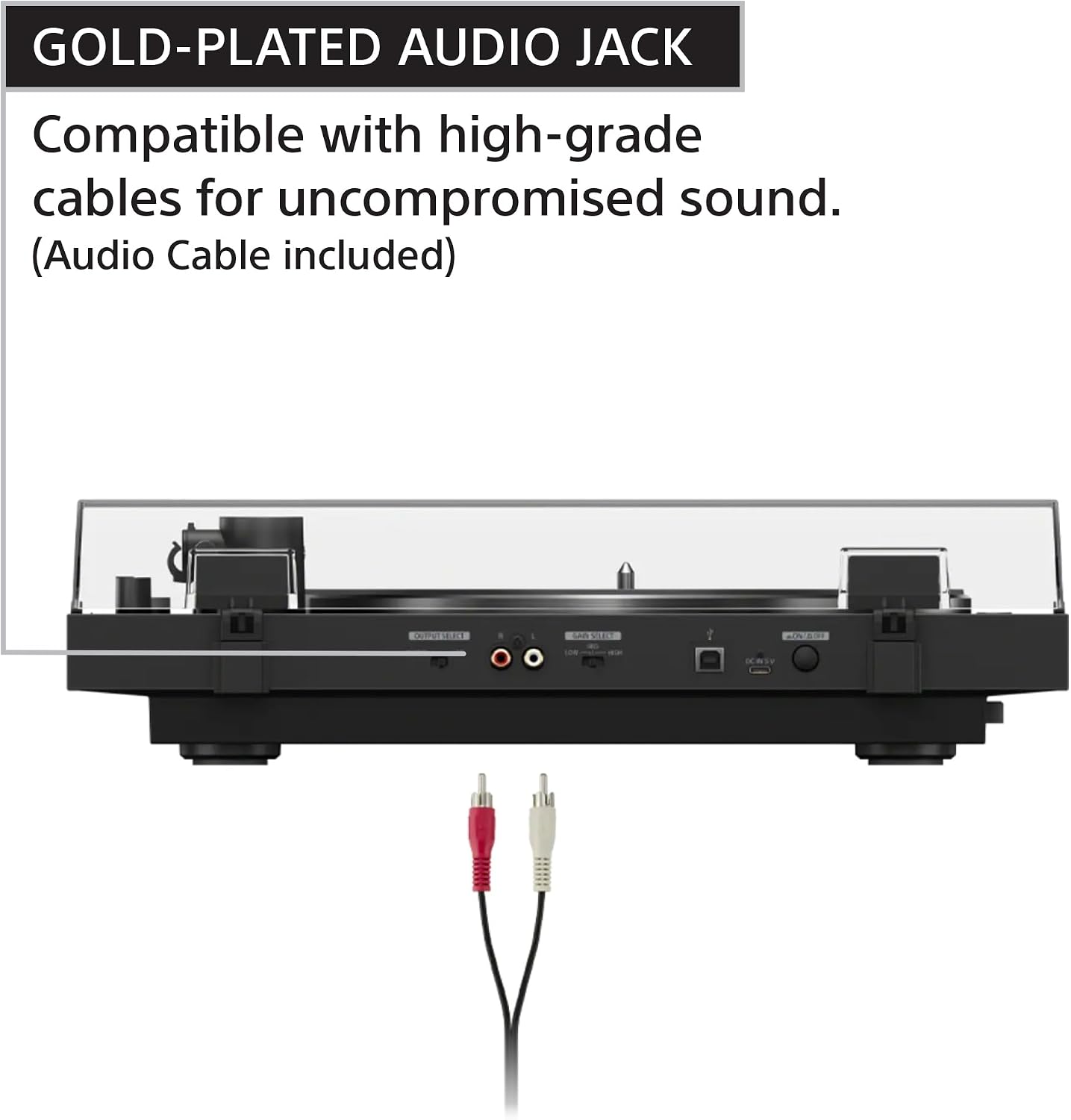 Detalle de Sony turntable PS-LX5BT