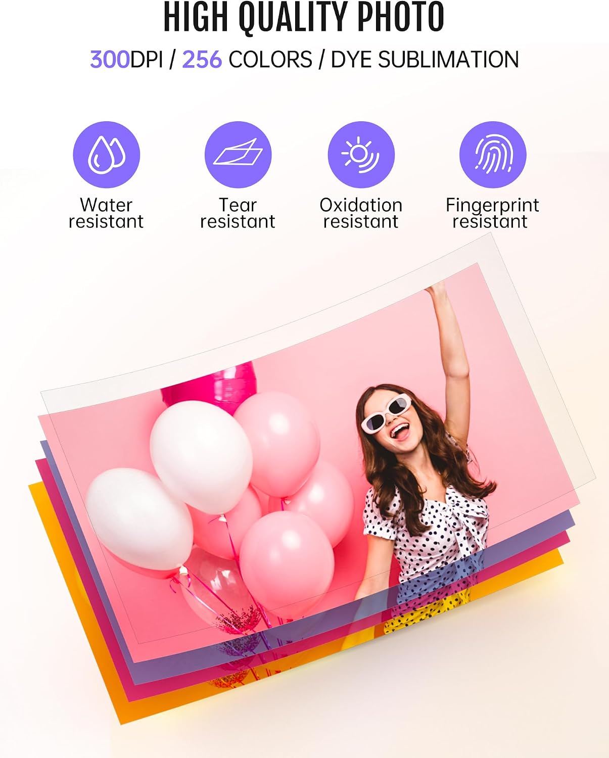 Thumbnail 3 de iDPRT CP4100 4x6 Photo Printer with 108 Sheets — Instant Dye-Sublimation for Home Use