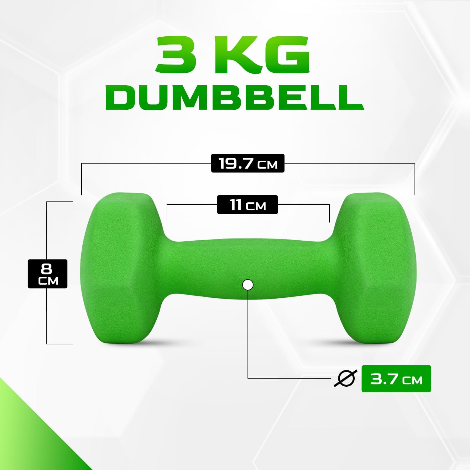 Thumbnail 1 de Yes4All set manubri palestra in neoprene esagonali con impugnatura ergonomica (coppia)