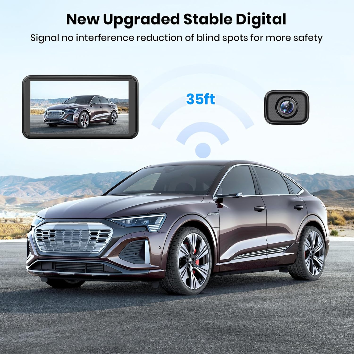 Detalle 2 de AUTO-VOX W12 5" HD 1080P reversing kit