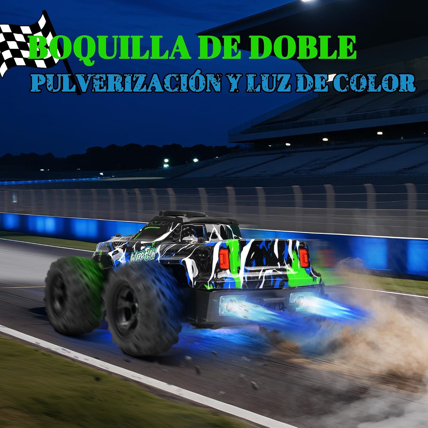 Detalle 2 de JOYTREKY 1:18 RC Car 25 km/h with LED lights