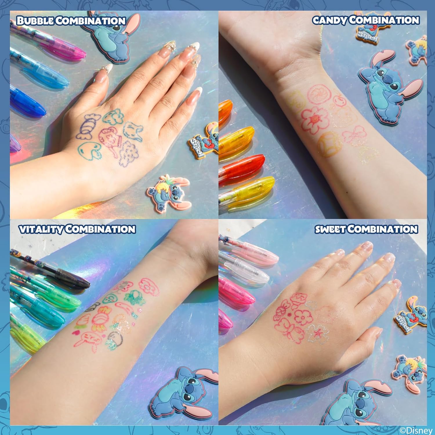 Thumbnail 3 de Townley Girl Disney Stitch Glitter Pen Set 16pc