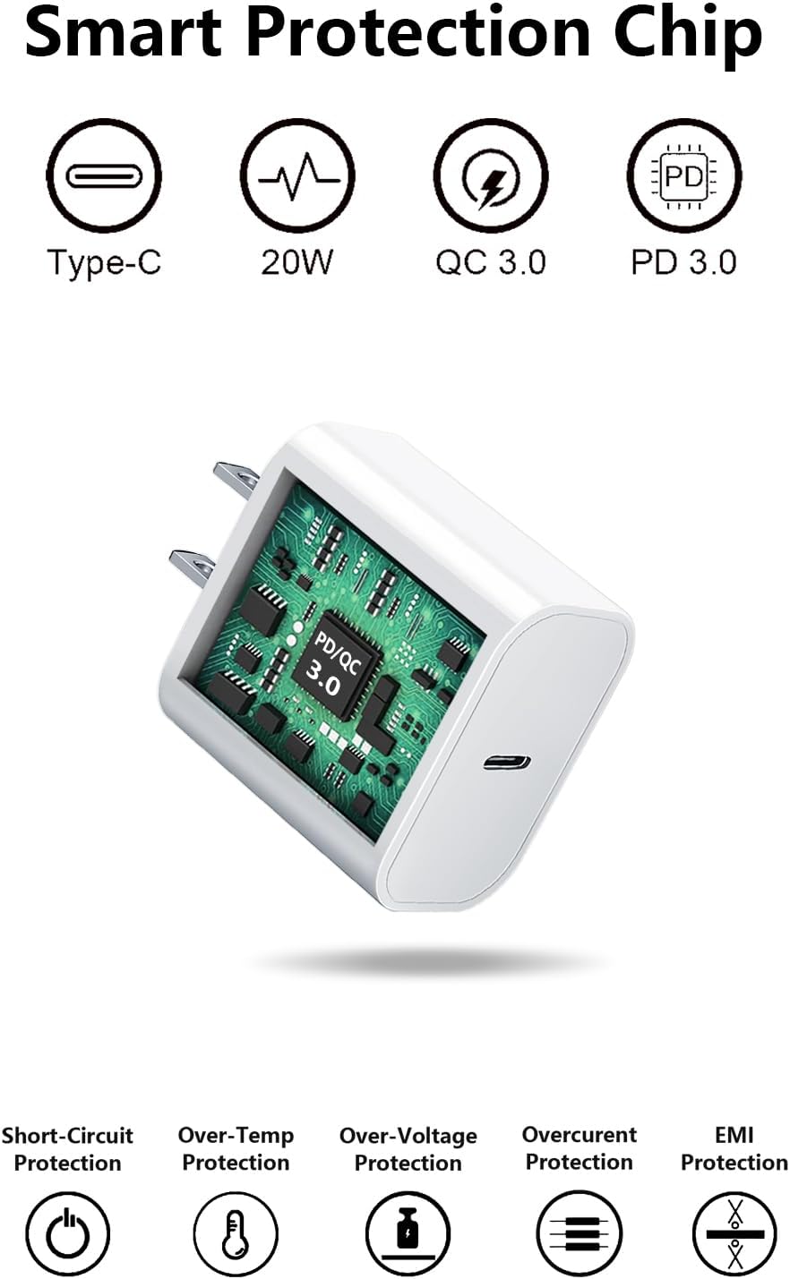 Thumbnail 3 de Fast USB-C Charger Block 20W USB-C Power Adapter 📱