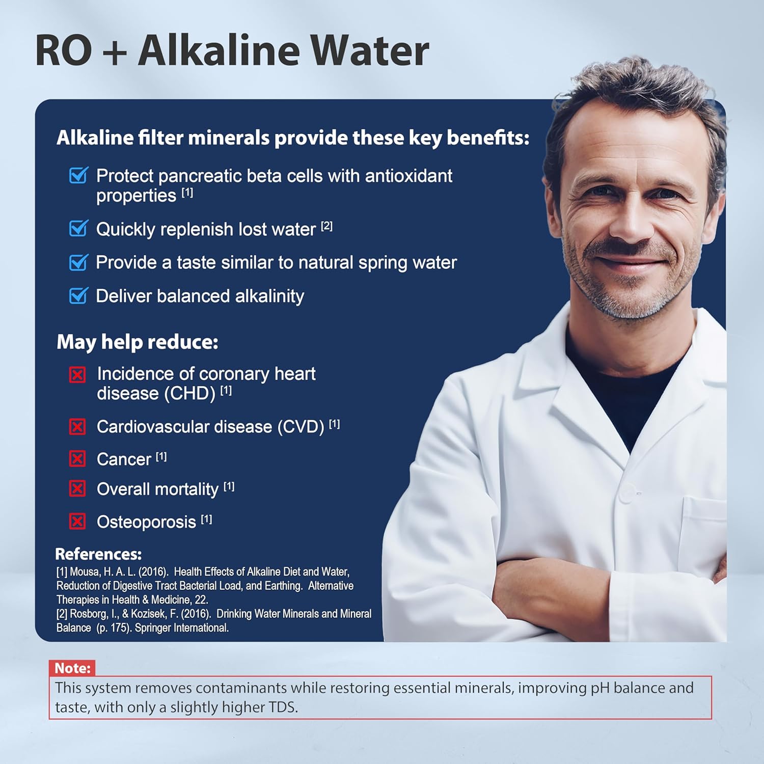 Detalle de iSpring RCC7AK-BLK Alkaline 6-Stage RO System 🚰