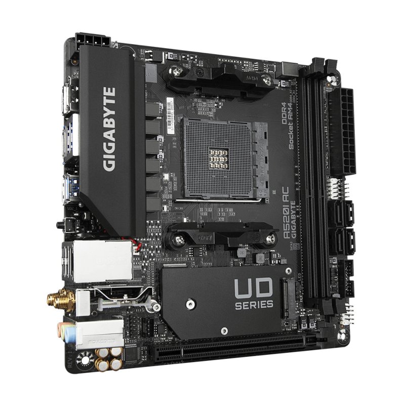 Detalle de Gigabyte A520I AC placa base