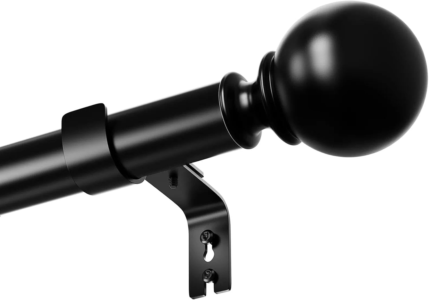 Detalle de Rod&Trikin N04-8090-29 gordijnroede, zwart RVS, verstelbaar van 84 tot 290 cm