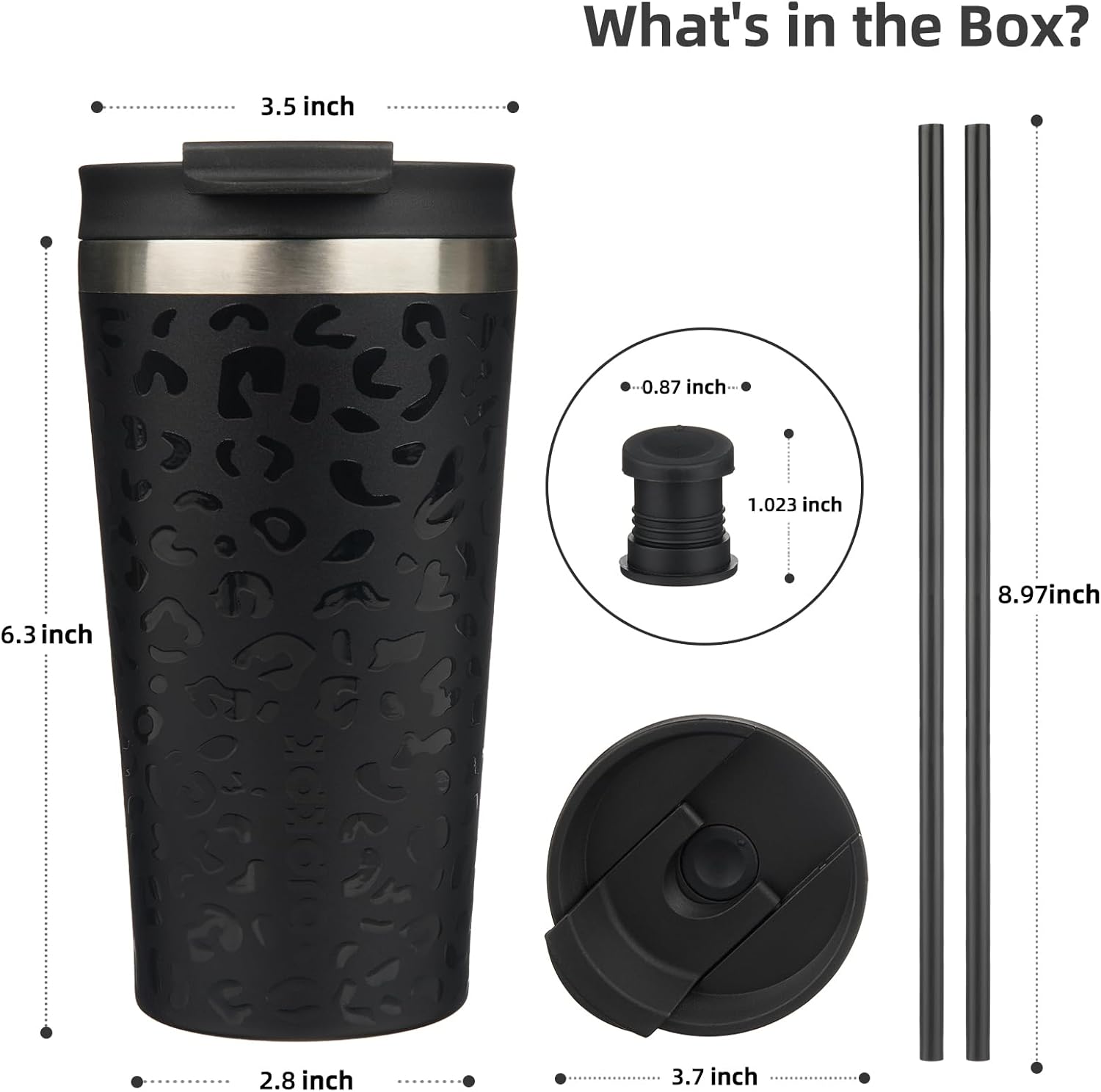 Detalle 2 de BJPKPK Coffee Tumbler, 18 oz