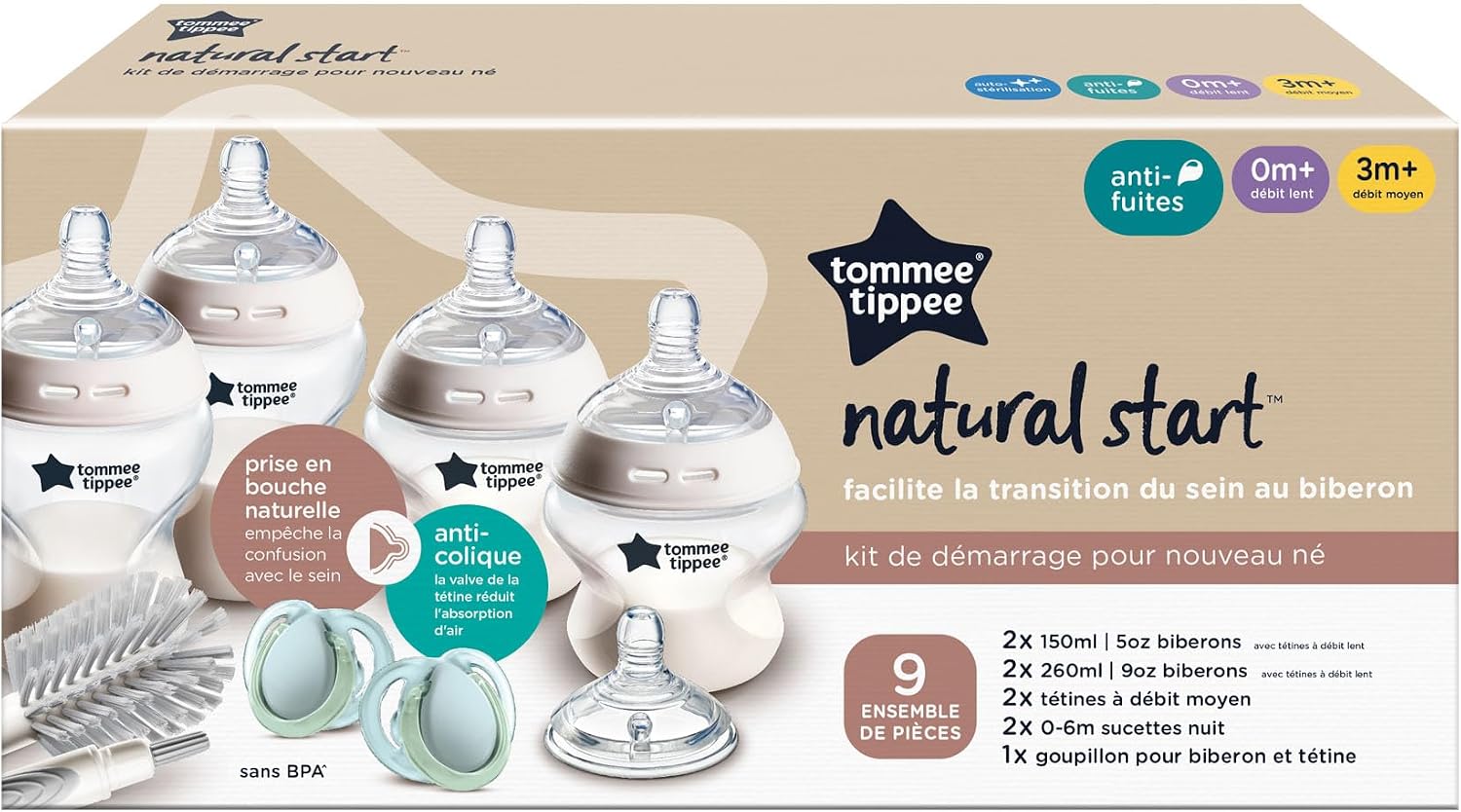 Thumbnail 1 de Tommee Tippee Biberon Natural Start 150/260 ml