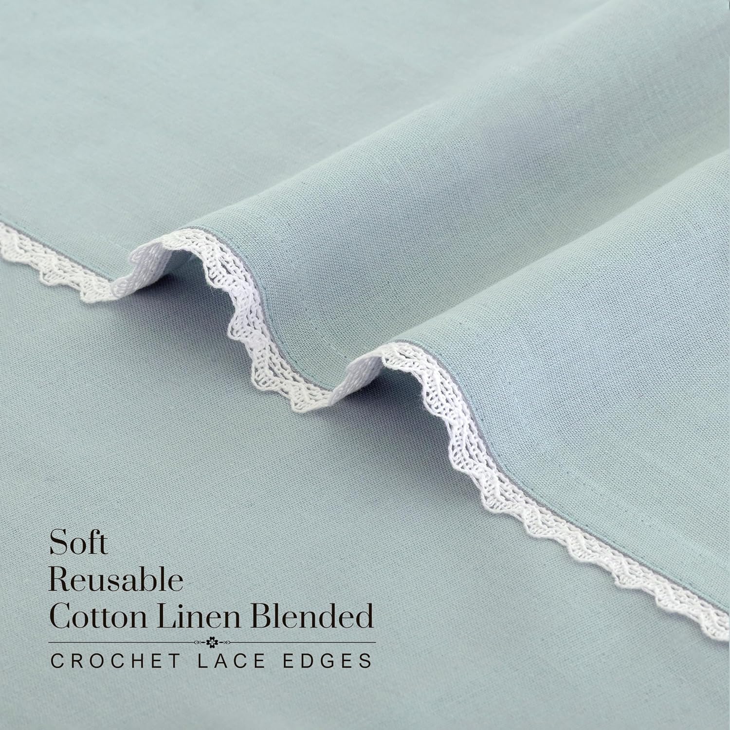 Thumbnail 5 de FINGERCRAFT Cotton-Linen Napkins, 20 x 20 Inch