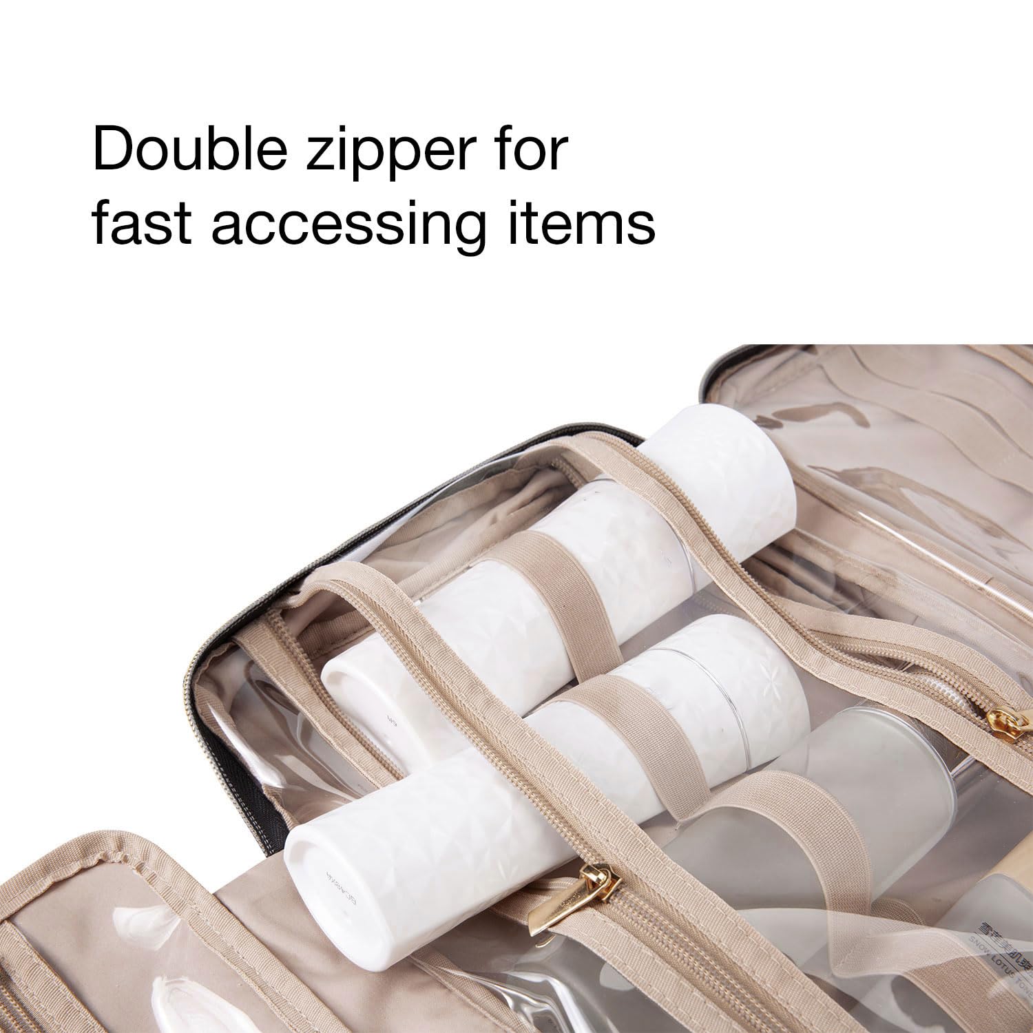 Thumbnail 4 de BAGSMART Large Toiletry Bag with Hanging Hook