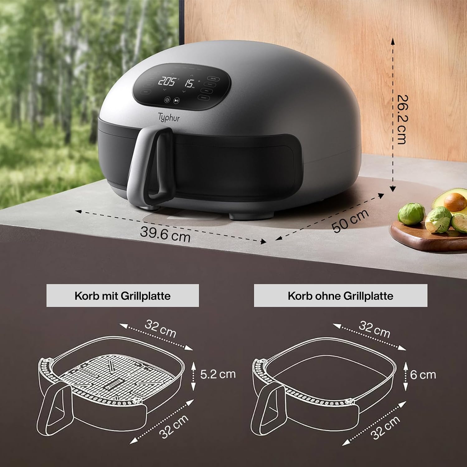 Thumbnail 1 de Typhur Dome 2 Airfryer 5,3L Heißluftfritteuse