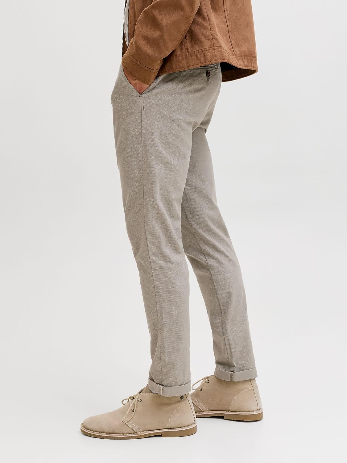 Thumbnail 6 de Jack & Jones Herren Jpstmarco Slim-Fit Corduroy-Chino mit niedrigem Bund