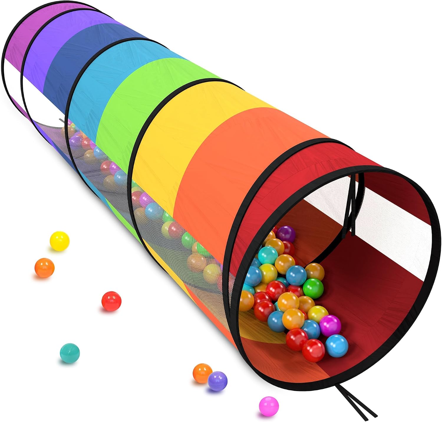 Detalle de Extra-Large Pop-Up Play Tunnel for Toddlers 1-3 Years