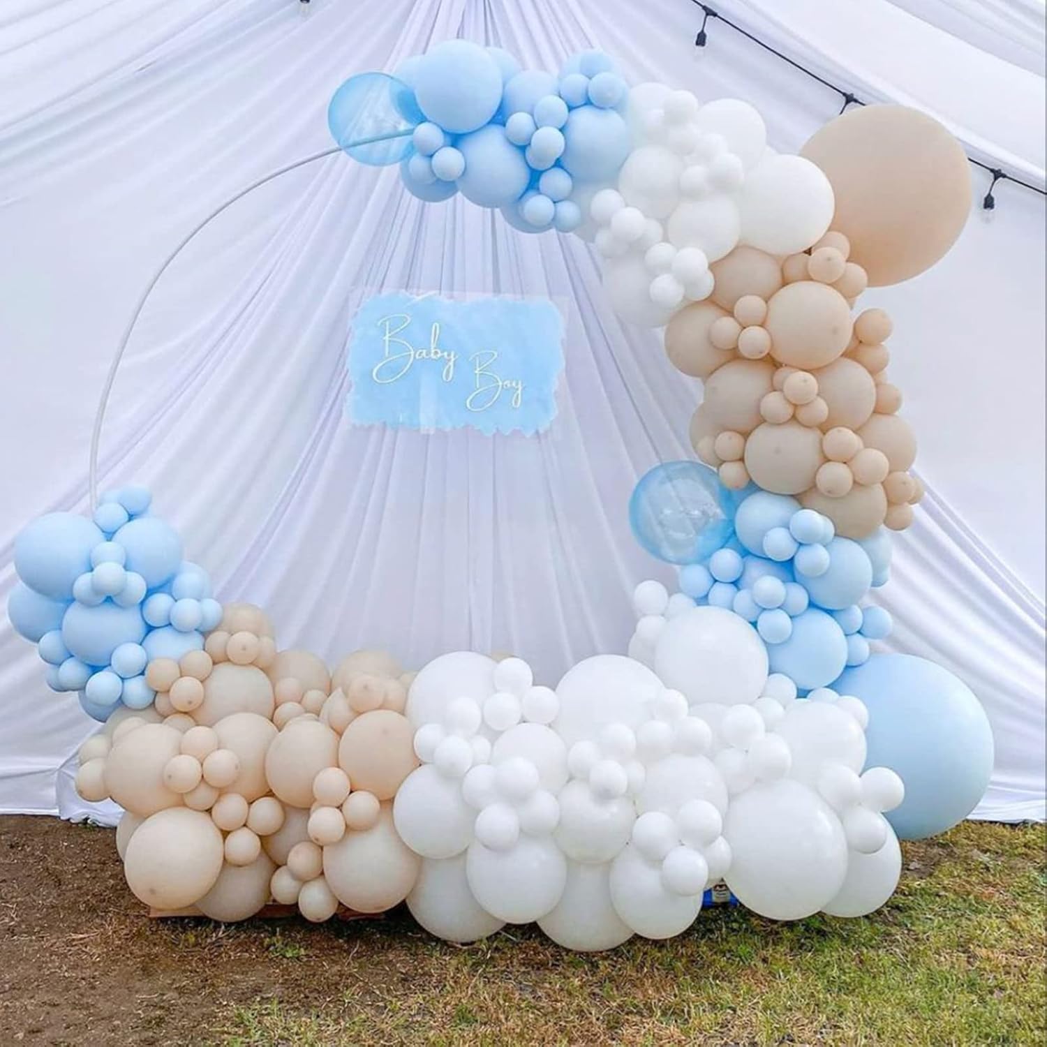 Thumbnail 3 de Voircoloria 130pcs White Balloons for Party Decorations 🎈