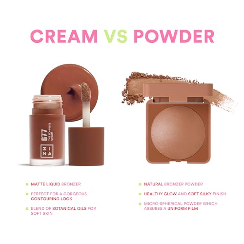 Thumbnail 5 de 3INA The No-Rules Cream 677, blush liquide brun neutre 🎨