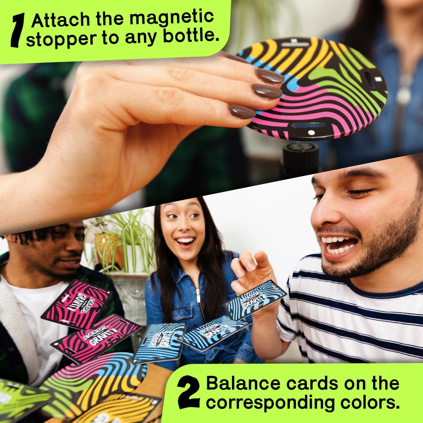 Thumbnail 2 de Big Potato Cards vs Gravity : jeu d’équilibrage de cartes anti-gravité pour 2 joueurs et plus