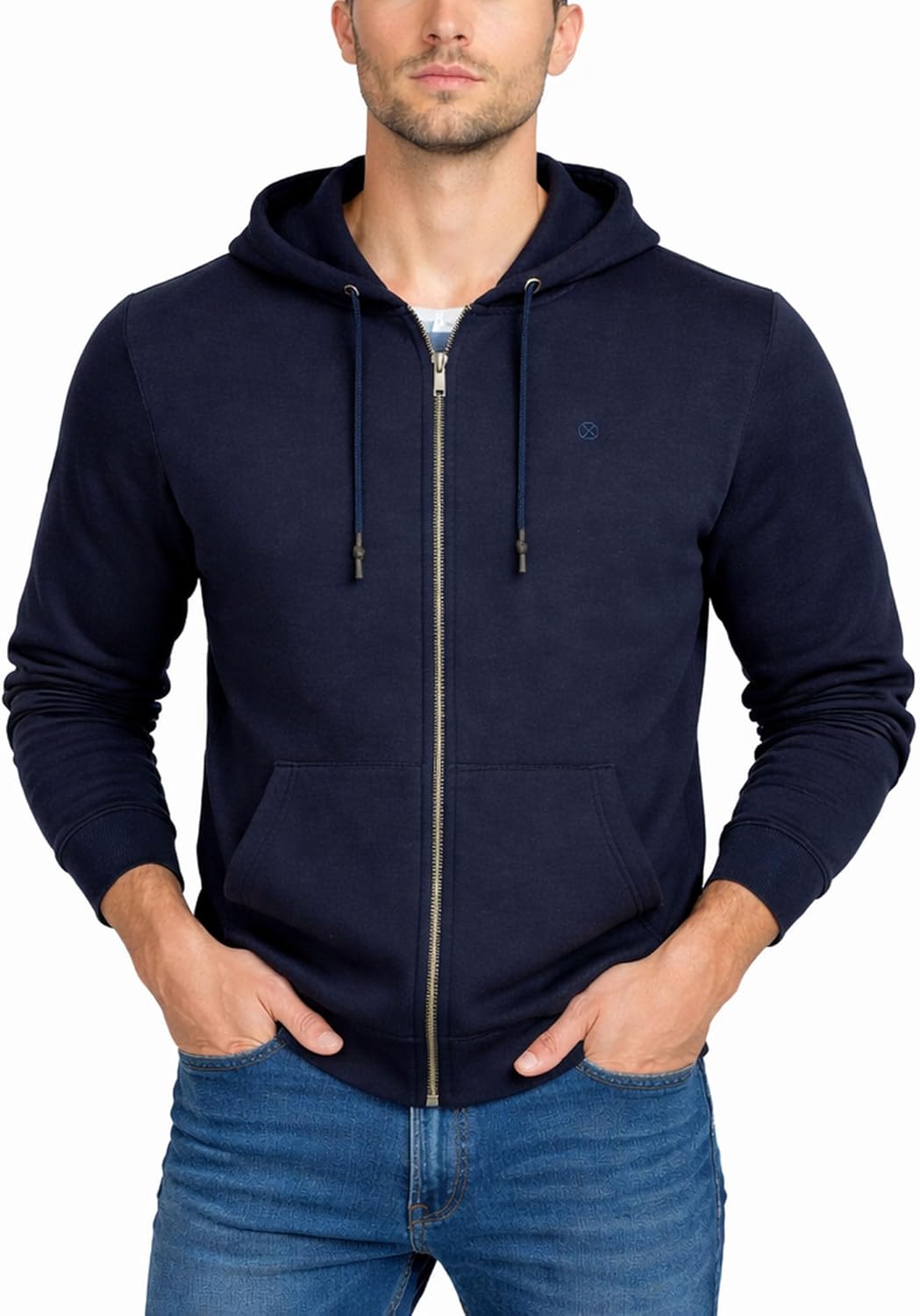 Thumbnail 5 de Xact Men’s Hooded Sweatshirt (1/4 Zip Overhead & Full Zip Hoodie) – Soft Midweight Fleece-Back, Regular Fit