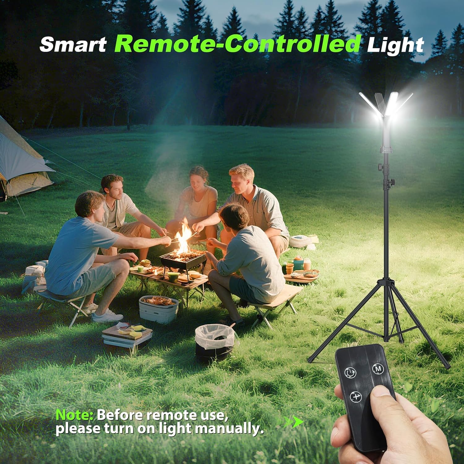 Detalle 2 de Clemas Camping Lights with Remote & Stand