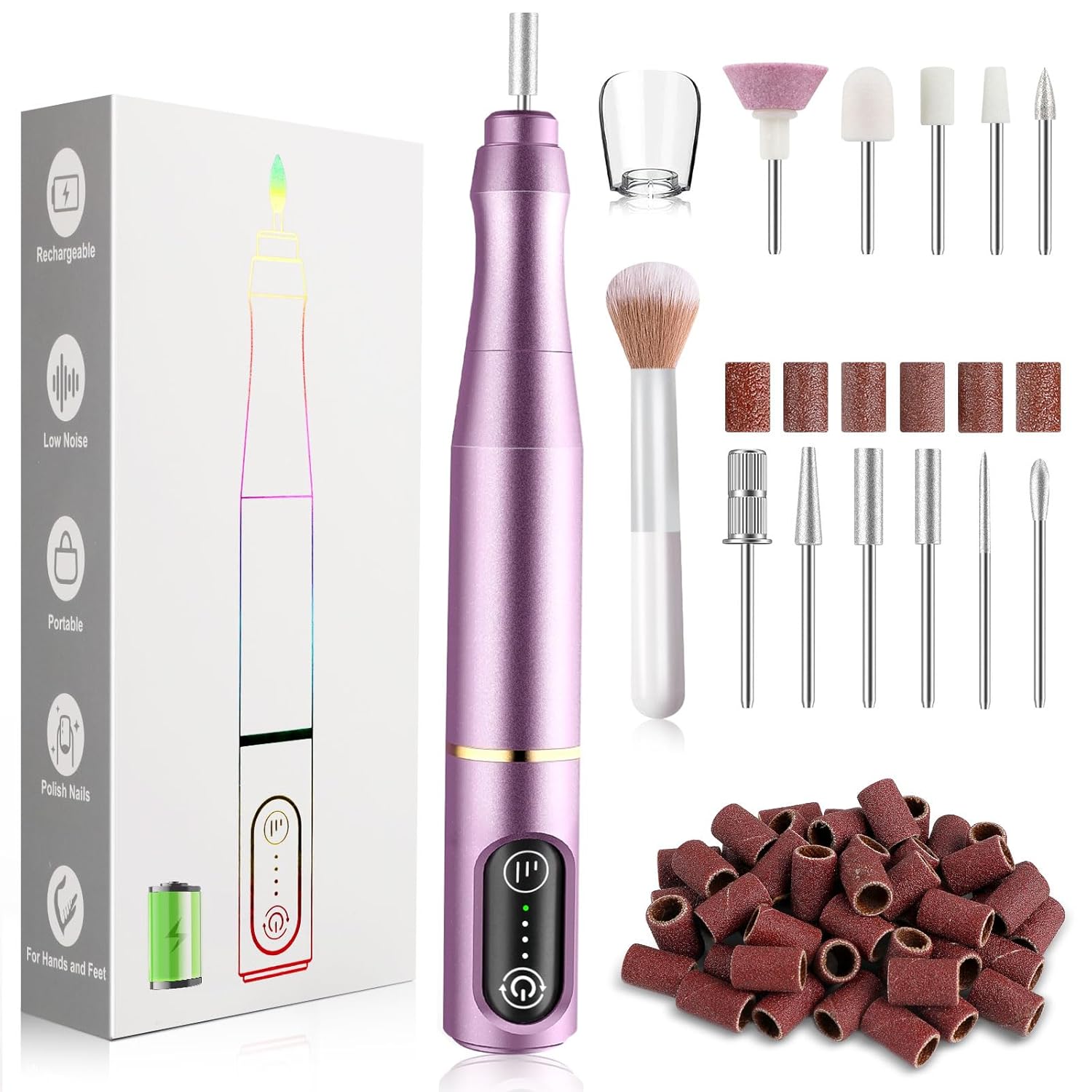 Detalle de TUOBEO Cordless Nail Drill 650 mAh ๐