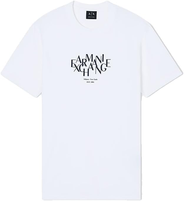 Thumbnail 6 de Armani Exchange 3D Printed Front Logo Plain T-Shirt Uomo – Cotone 100%