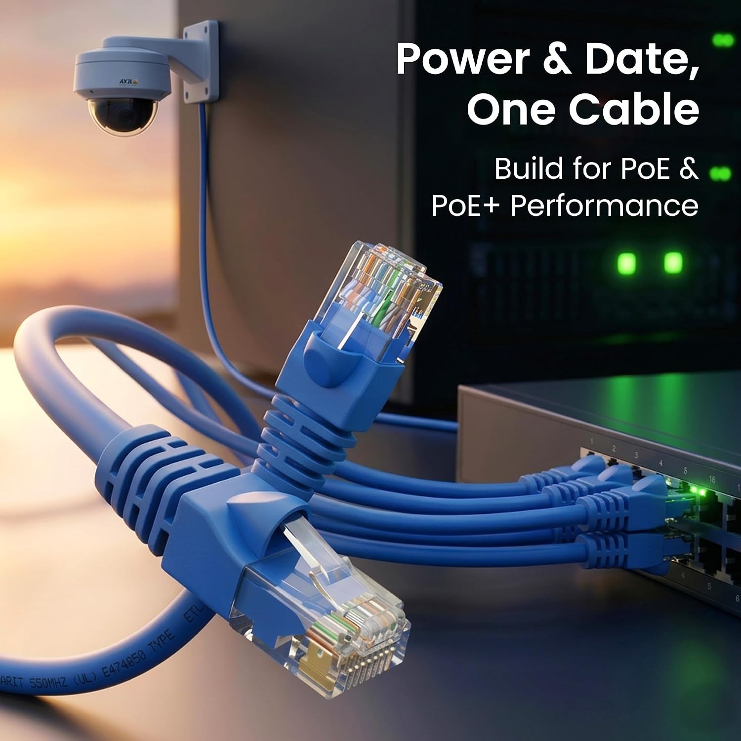 Thumbnail 6 de GEARit Cat6 Patch Cables (1 ft, 24-Pack) – Snagless RJ45 Gold-Plated Ethernet Cables for 10Gbps Networking