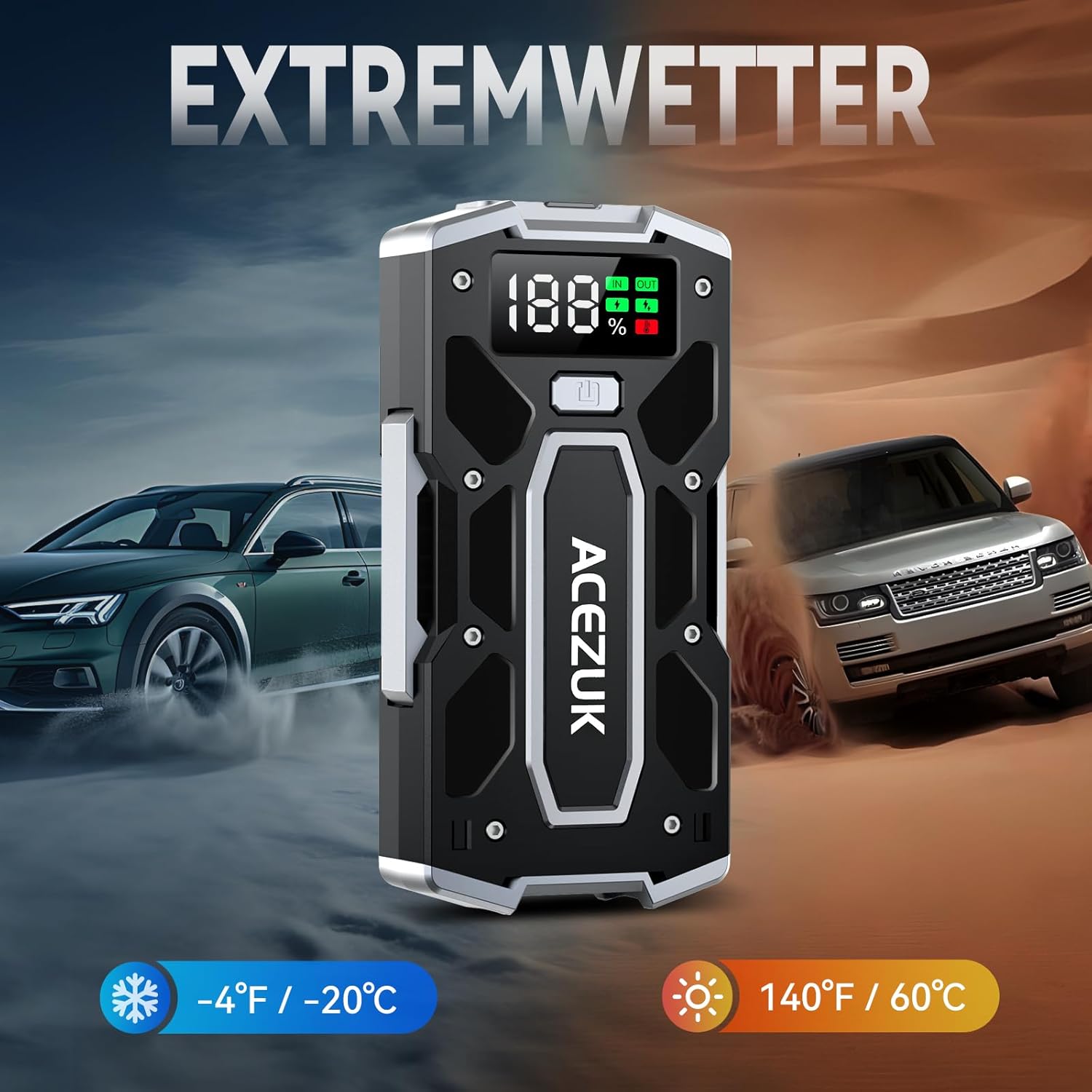 Thumbnail 4 de ACEZUK Starthilfe Powerbank 8000A für Auto starten ⛽