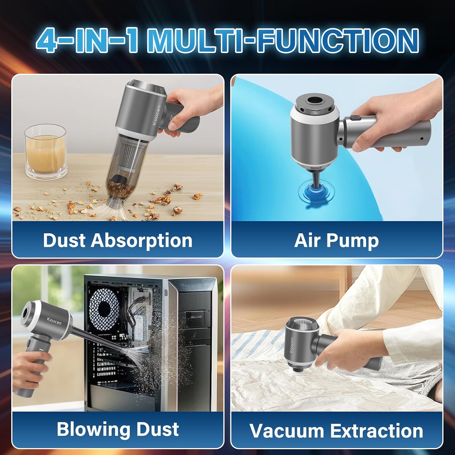 Detalle de Cordless Handheld Vacuum, 20,000 Pa