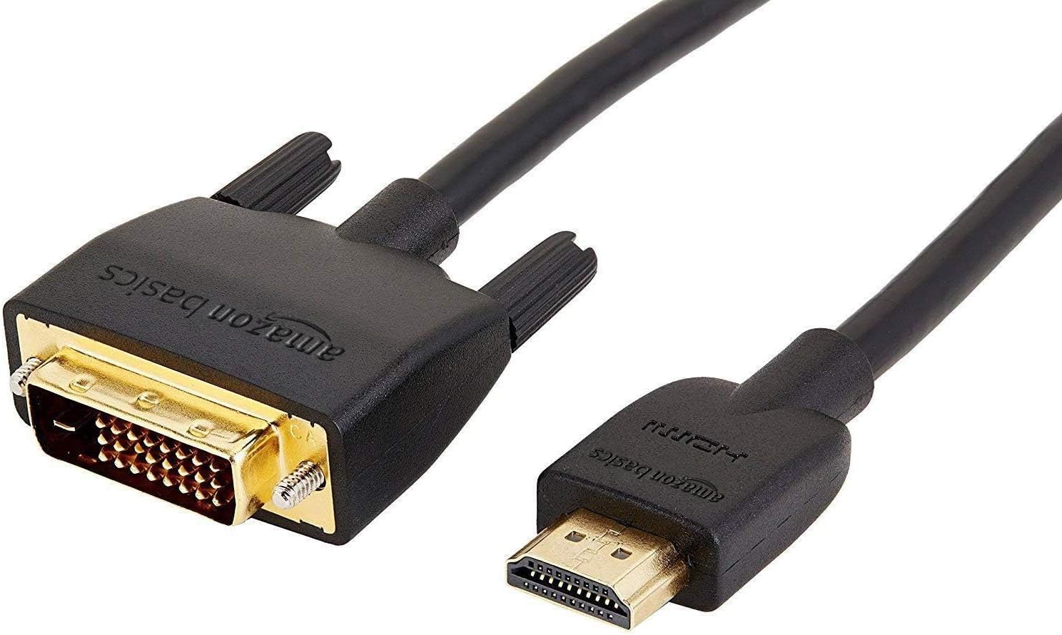 Thumbnail 6 de Amazon Basics HDMI-A to DVI (Male) Adapter Cable, Bi-Directional 1080P, Gold-Plated, 0.9 m (Pack of 10)