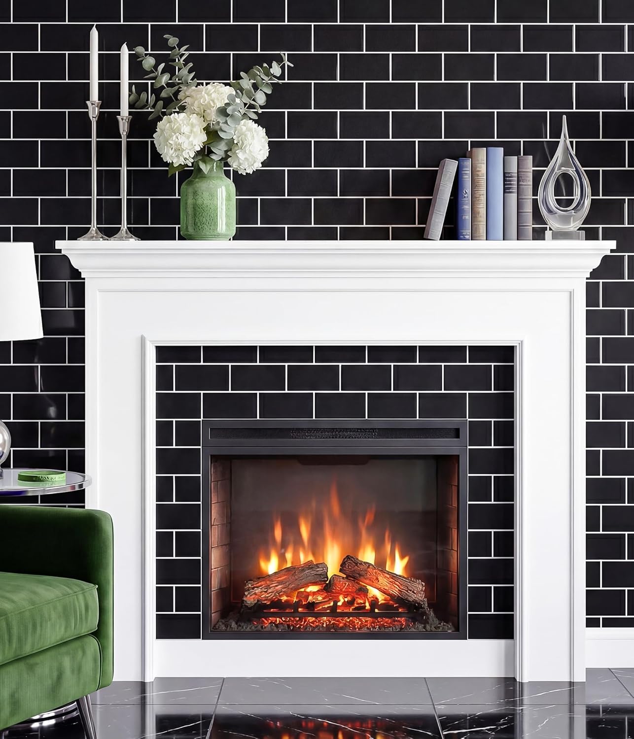 Thumbnail 5 de Yoillione Upgrade Thicker Peel and Stick Wall Tiles Backsplash – 12x12, 10 Sheets, Black