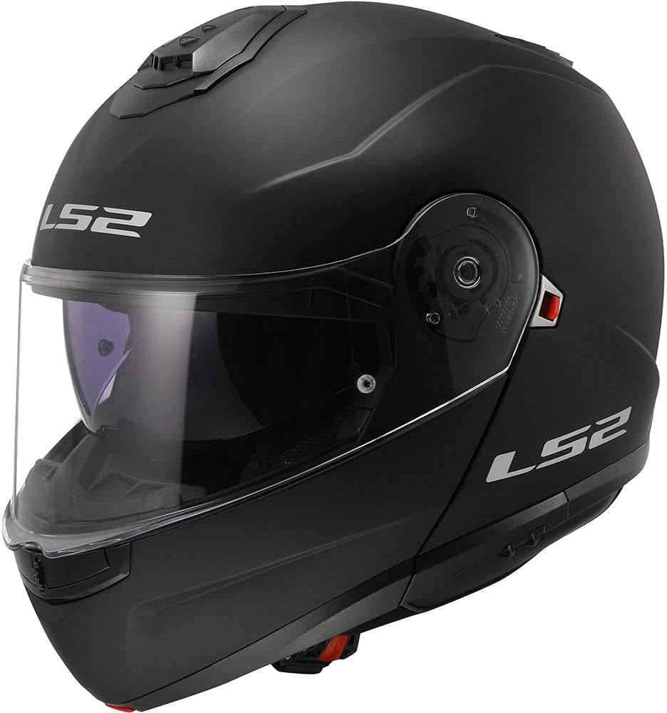 LS2 STROBE II – modularer Klapphelm matt schwarz, Größe L