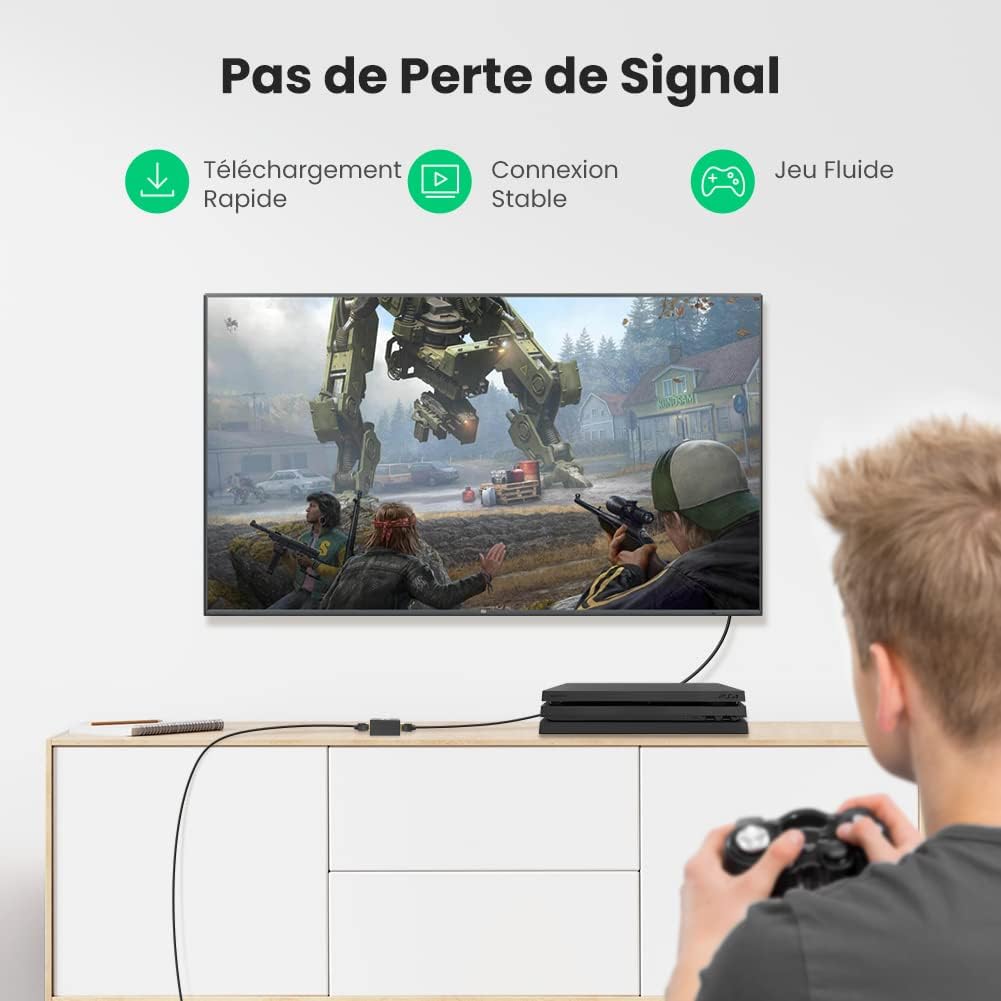Detalle 2 de UGREEN Lot de 5 Coupleur RJ45 Blindé