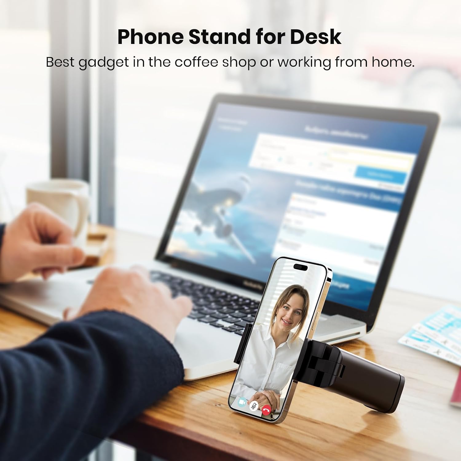 Detalle de (2 Pack) Airplane Phone Holder 4 in 1