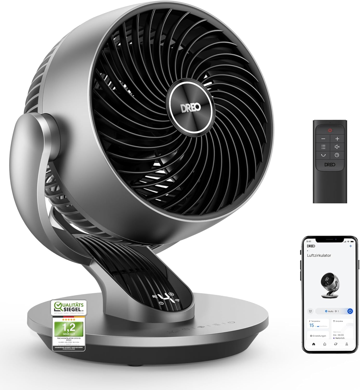 Thumbnail 6 de Dreo 28dB Leiser Smart Tischventilator Lynx S – ruhige Brise mit App- und Sprachsteuerung