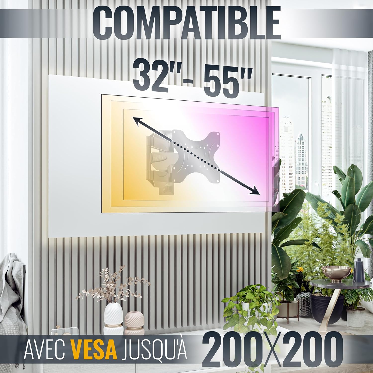 Thumbnail 4 de RICOO S0822 Support TV 29-47"