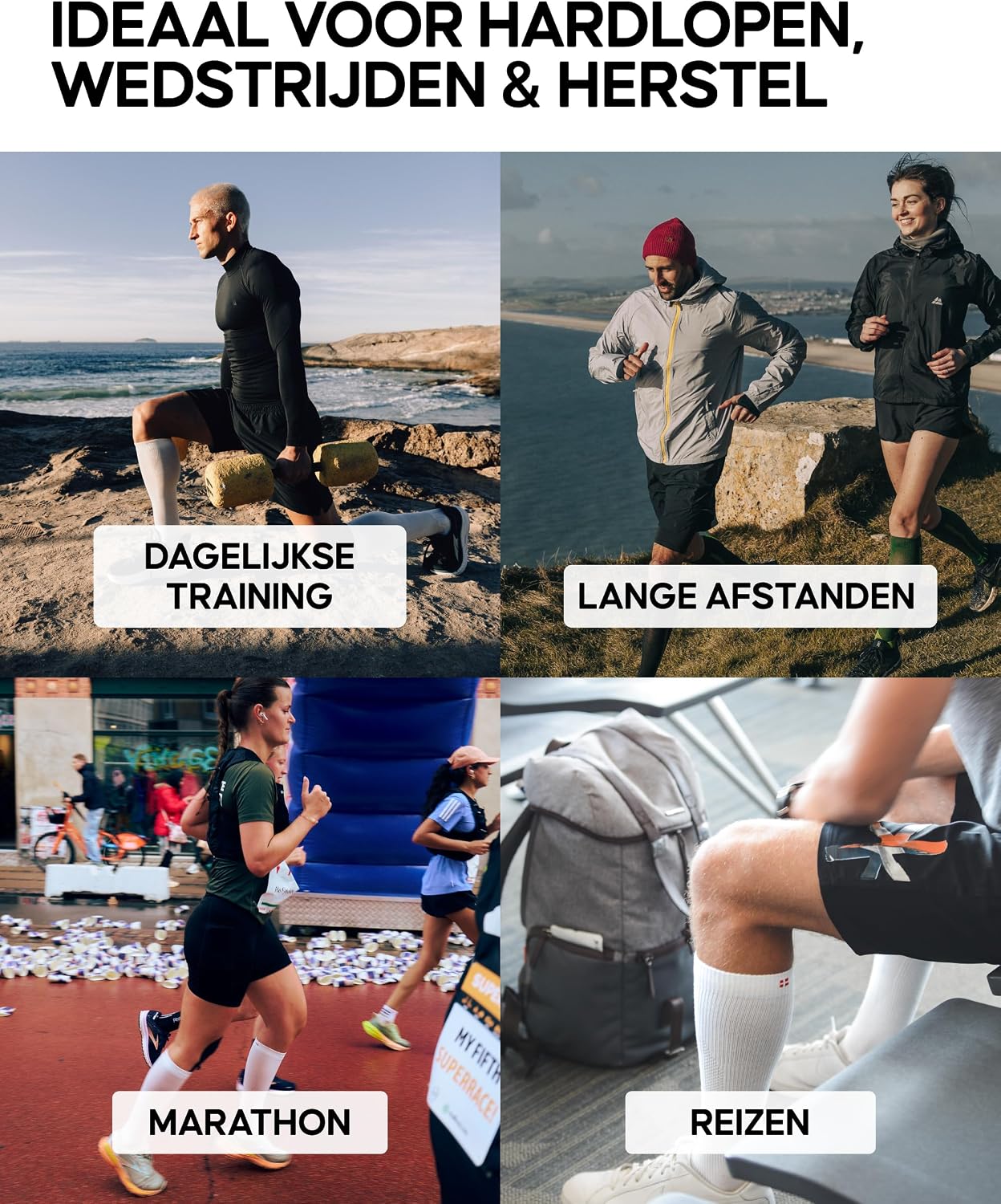 Detalle de DANISH ENDURANCE compressiesokken 21–26 mmHg voor reizen en sport