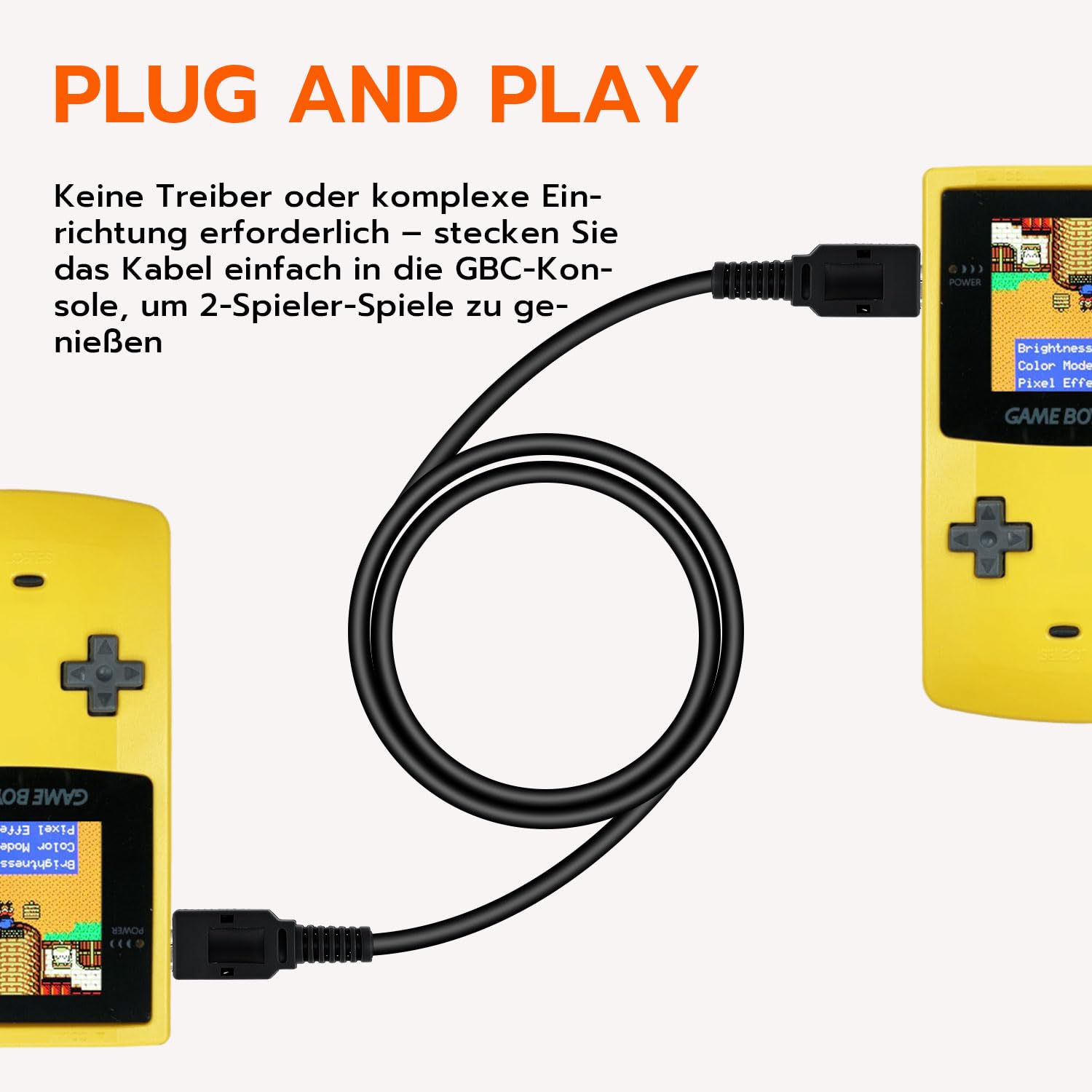 Thumbnail 3 de 2-Spieler-Link-Kabel 1,2 m für Game Boy Color