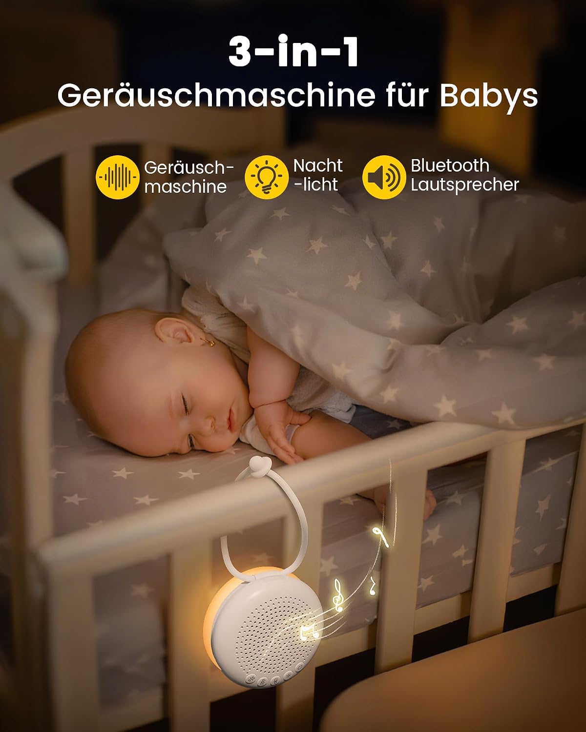 Thumbnail 1 de Glocusent White Noise Machine Baby mit 34 Klängen
