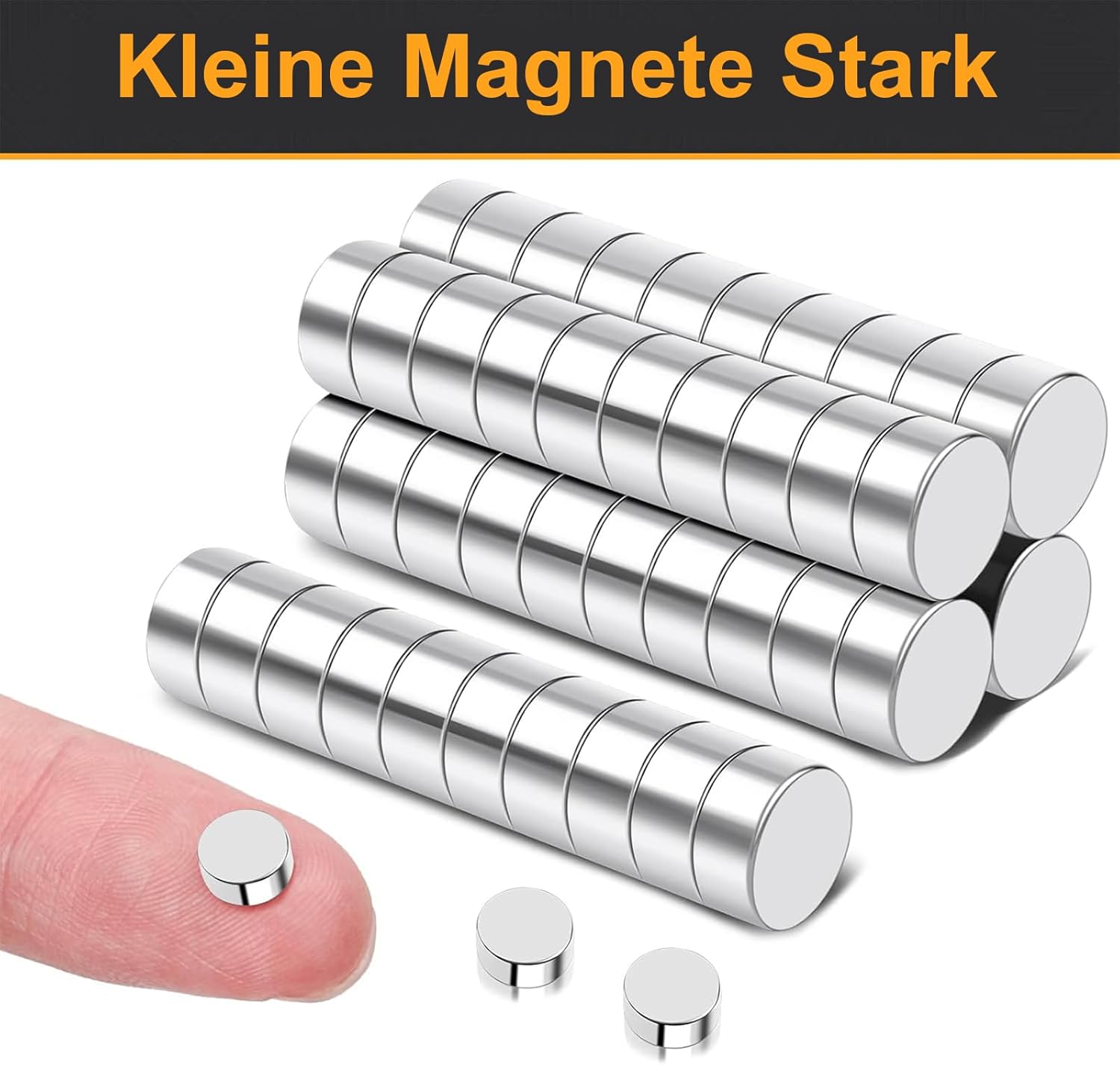Thumbnail 5 de Delaga 100 Stück Magnetstarke Mini-Magnete 6x3mm – Stark, Rund, vielseitig verwendbar