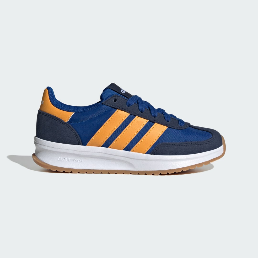 Detalle de Zapatilla Run 70s 2.0 de Adidas: estilo retro y confort en azul