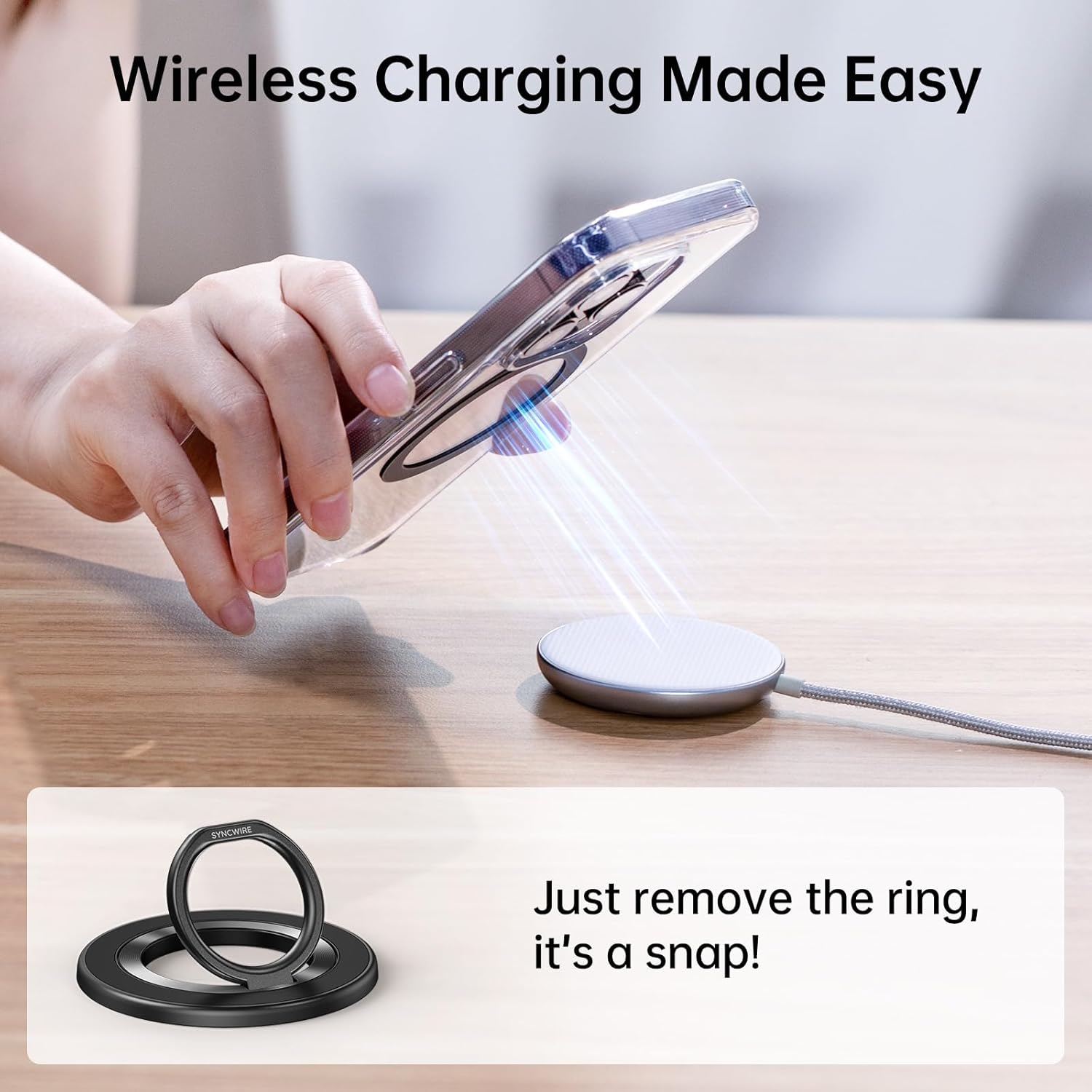 Thumbnail 6 de SYNCWIRE Magnetic Phone Ring Holder 360°