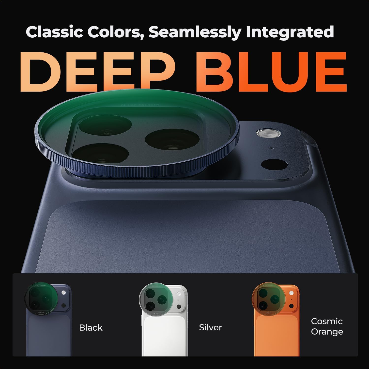 Thumbnail 5 de K&F CONCEPT Snap-On ND2-32 Filter for iPhone 17 Pro/Max – Ultra-Lightweight, Snap-On Deco Mount