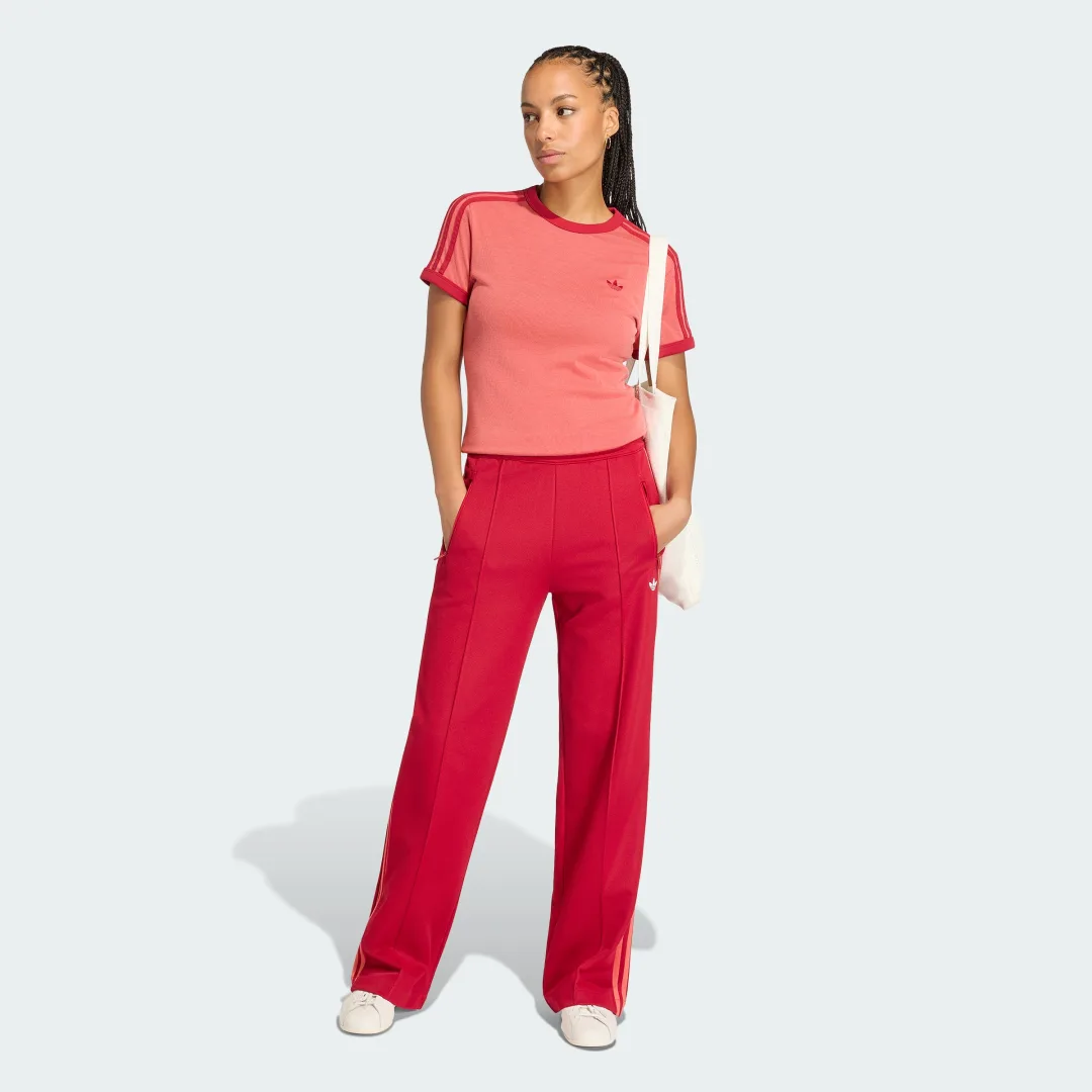 Thumbnail 2 de Camiseta Heather 3S Cali de Adidas - Burgundy