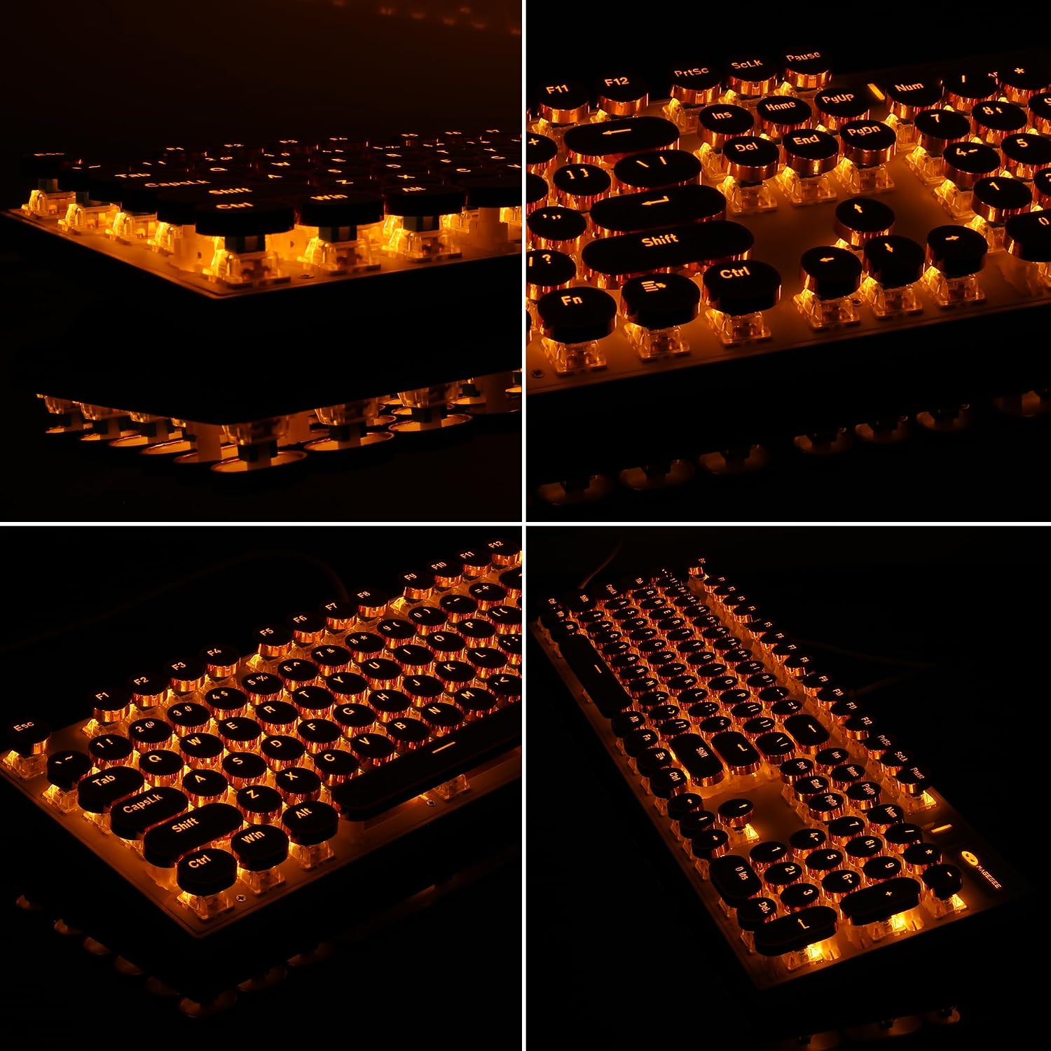 Detalle de Camiysn MK-STORM Typewriter-Style Mechanical Keyboard, 104-Key, Blue Switches