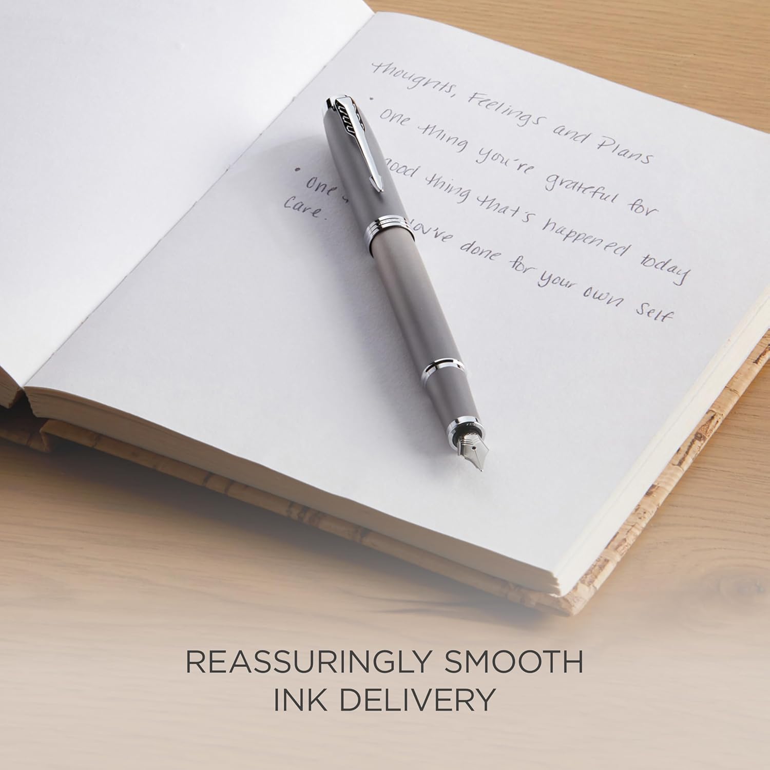 Thumbnail 5 de Parker IM Writing Rituals Stylo plume Gris chrome moyenne ⌚